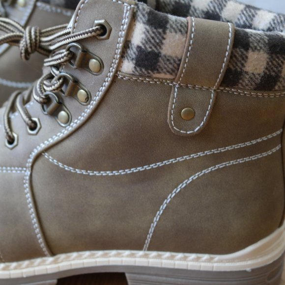 ANJOUFEMME Work Hiking Ankle Boots For Women Waterproof Outdoor Lightweight S 10 - Picture 10 of 10